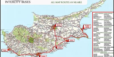 Cyprus bus route map