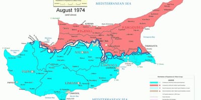 Map of Cyprus division