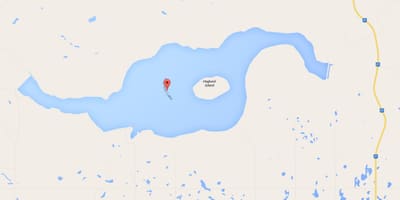 Map of Cyprus lake