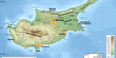 Cyprus geography map
