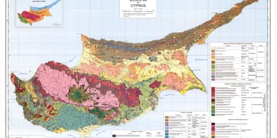 Cyprus geographical map
