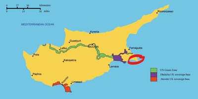 Map of kapparis Cyprus