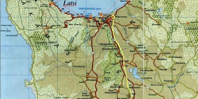 Map of polis area Cyprus